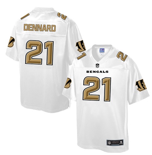 Men's Game Darqueze Dennard Nike Jersey White - #21 Pro Line Fashion NFL Cincinnati Bengals